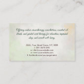 Aromatherapie Practitioner Waterverf Illustratie Visitekaartje (Achterkant)