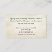 Aromatherapie Practitioner Waterverf Illustratie Visitekaartje (Achterkant)