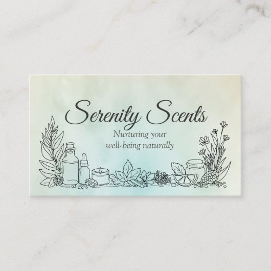 Aromatherapie Praktijk Geurtherapie Visitekaartje (Voorkant)