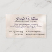 Aromatherapie Praktijk Geurtherapie Visitekaartje (Achterkant)