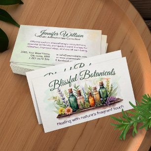 Aromatherapie Praktijk Watercolor Illustratie Visitekaartje
