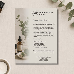 Aromatherapie Spa Bedrijf Beige Aangepast Logo Flyer