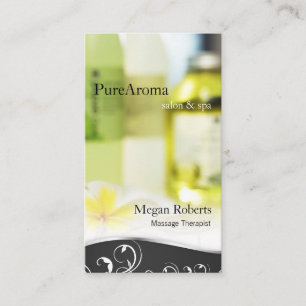 Aromatherapie Spa Huin Care Massage Salon Elegant Afsprakenkaartje