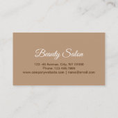 Aromatherapie SPA Salon Massage therapeut Visitekaartje (Achterkant)