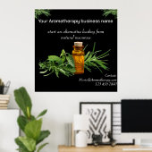 Aromatherapiebedrijf - poster opslaan: bewerkbaar (Thuiskantoor)