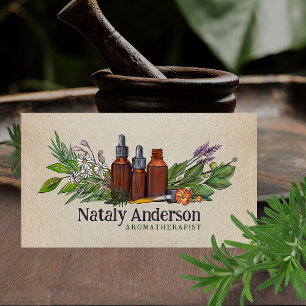 Aromatherapieoliën en Planten Visitekaartje