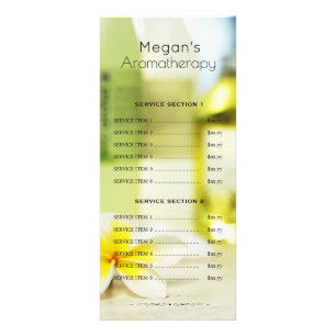 Aromatherapy Spa Huidverzorging Salon Menu Prijs