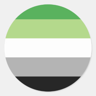aromatische vlag ronde sticker