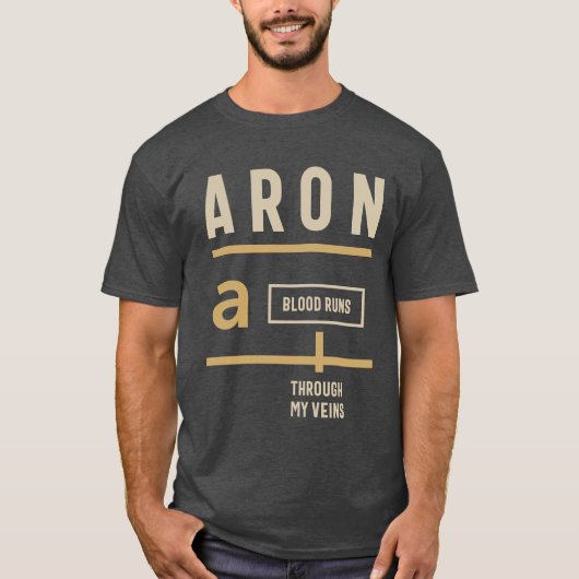 Aron Persoonlijke naam T-shirt (Voorkant)