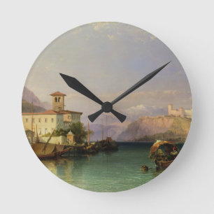Arona en het kasteel van Angera, Maggiore-meer, 18 Ronde Klok