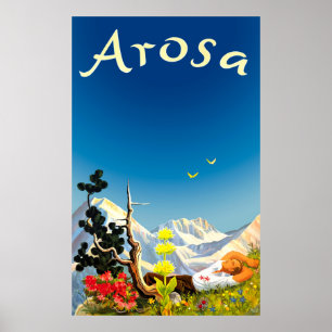 Arosa Mountains, Summer Field Poster