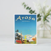 Arosa Suisse voyage vintage Carte postale (Debout devant)