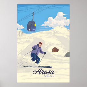 Arosa Zwitserland Skigebied Reisposter Poster