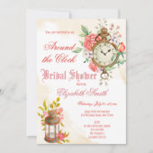 Around the clock bridal shower invitation (Devant)