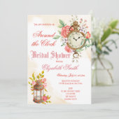 Around the clock bridal shower invitation (Debout devant)