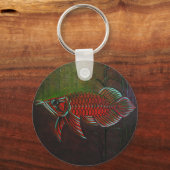 Arowana Button Sleutelhanger (Voorkant)