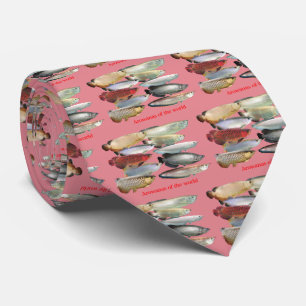 Arowanas van de wereld stropdas