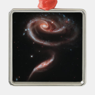 Arp 273 Galaxy Paar (Hubble Telescope) Metalen Ornament