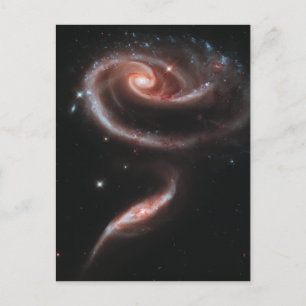Arp 273 Interactieve galaxies (Hubble Telescope) Briefkaart