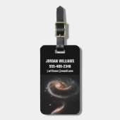 ARP 273 Interagerende sterrenstelsels in Andromeda Bagagelabel (Voorkant verticaal)