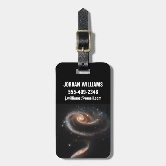 ARP 273 Interagerende sterrenstelsels in Andromeda Bagagelabel (Voorkant verticaal)