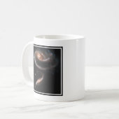 ARP 273 Interagerende sterrenstelsels in Andromeda Koffiemok (Voorkant links)