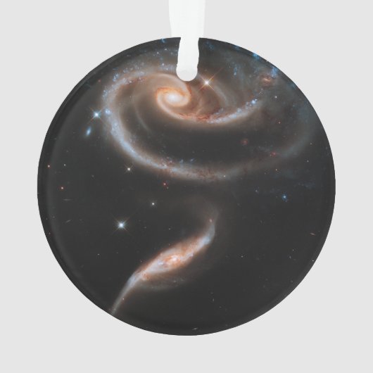 ARP 273 Interagerende sterrenstelsels in Andromeda Ornament (achterkant)