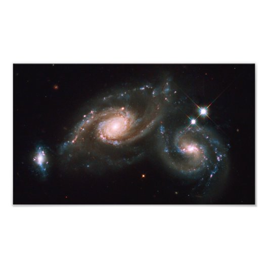 Arp 274 Galaxies NASA-ruimte Foto Afdruk (Voorkant)