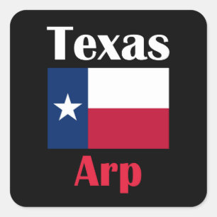 Arp Texas Vierkante Sticker