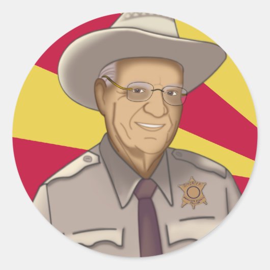 Arpaio: Welkom in Arizona Ronde Sticker (Voorkant)