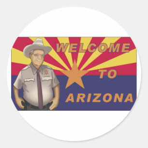 Arpaio: Welkom in Arizona Ronde Sticker