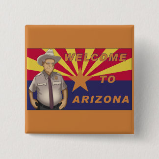 Arpaio: Welkom in Arizona Vierkante Button 5,1 Cm