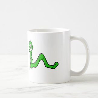 Arpenteuse de bande dessinée - tasse de café blanc