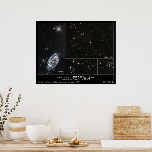 Arp's Loop in M81 - Poster du groupe de galaxies M (Cuisine)