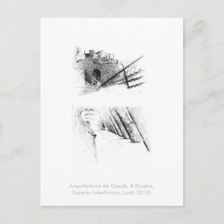 Arquitectura de Gaudi, B. Ryczko, G. I., Lodz 2010 Briefkaart
