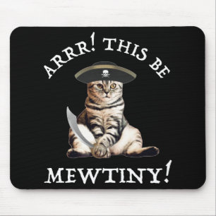 Arr. Dit is heel erg. Pirate Cat Muismat