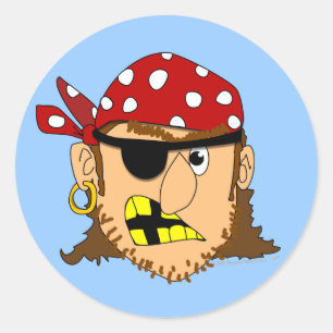 Arr Pirate Man Pirate Stuff Ronde Sticker