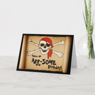  ARR-SOME Pirate Skull Kaart