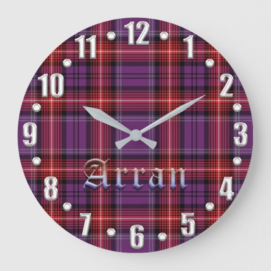 Arran District Tartan Grote Klok (Voorkant)