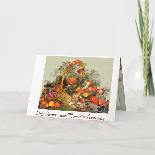 ARRANGEMENT D'AUTOMNE ~ Carte (Dos)