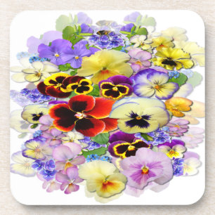 Arrangement de Pansy ~ Dessous de verre