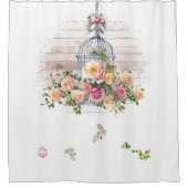 Arrangement Floral Sur Le Rideau De Douche De Cage (Devant)