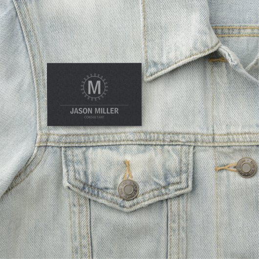 Array en Line Monogram Professional Silver ID313 Naamplaatje (In situ)