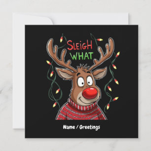 Arrenslee Wat? Grappige Interpretatie van Kerstmis Kaart