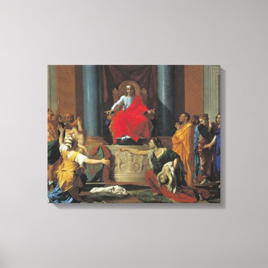 Arrest Solomon, 1649 Canvas Afdruk (Voorkant)