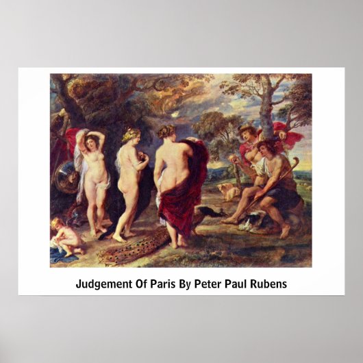 Arrest van het hof van Parijs, Peter Paul Rubens Poster (Voorkant)