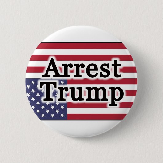 Arrestatie Trump Ronde Button 5,7 Cm (Voorkant)