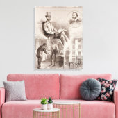 Arrestatie van de heer C.S. Parnell, parlementslid Canvas Afdruk (Insitu (Woonkamer))