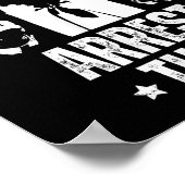 Arresteer deze Trump Fingers Pro Trump Poster (Hoek)