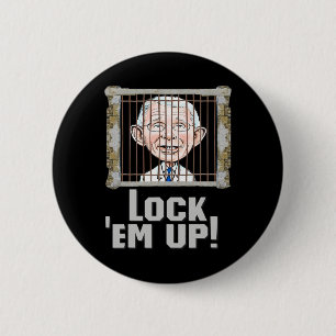 Arresteer Fauci Loog Ontsla Fauci Anti Presidentie Ronde Button 5,7 Cm